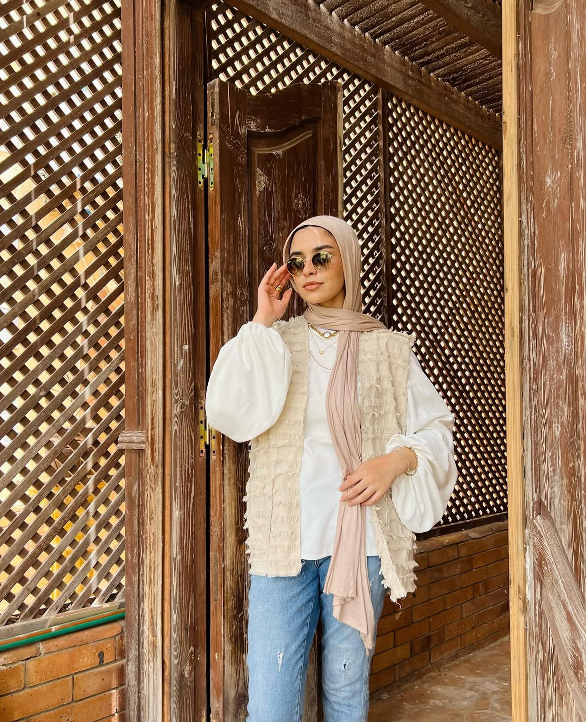 Fringes Linen Vest