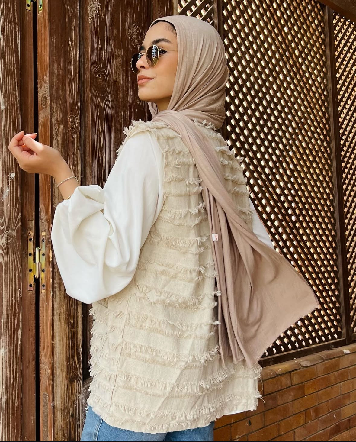 Fringes Linen Vest