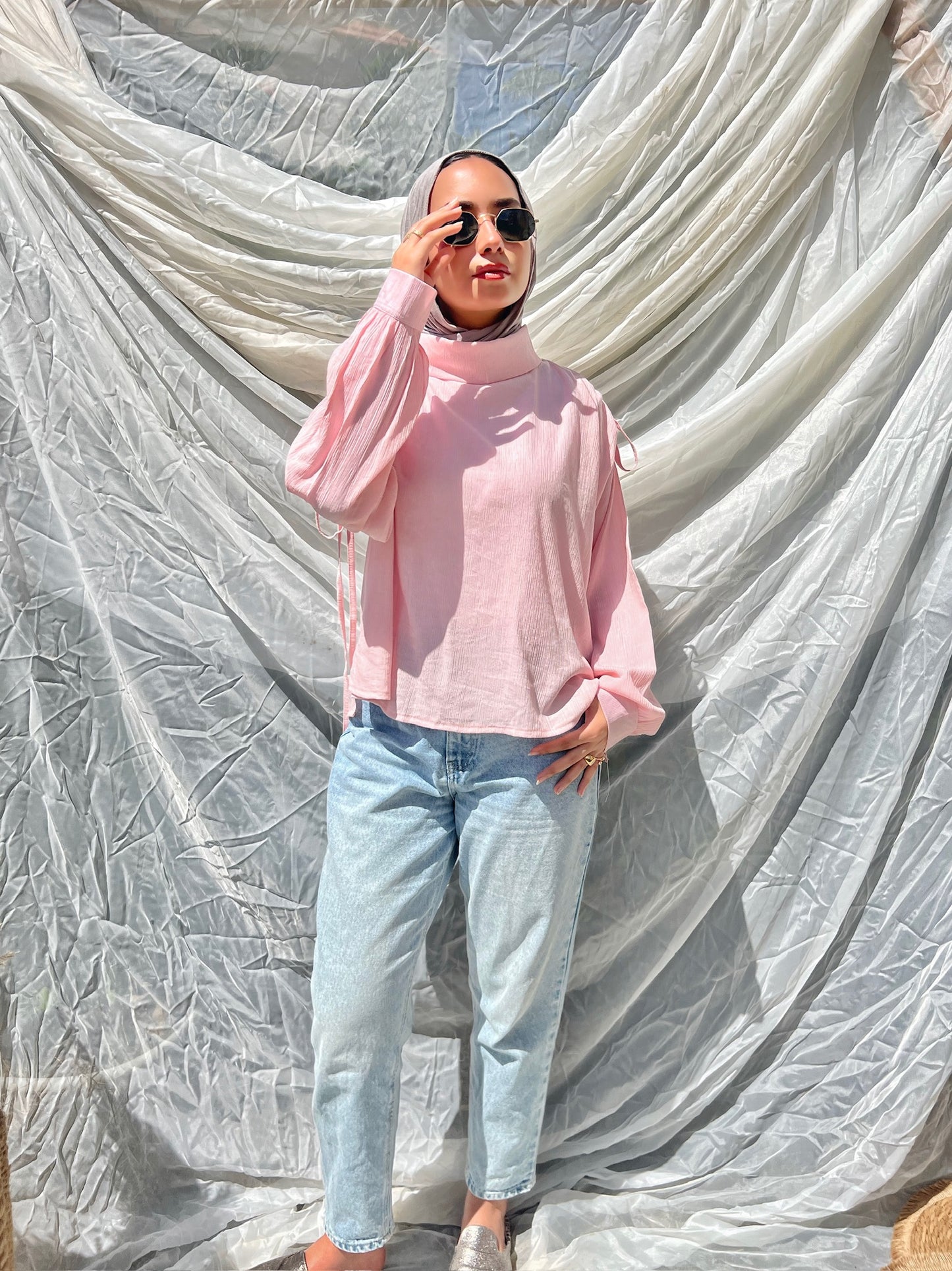 Luna Pleats Blouse