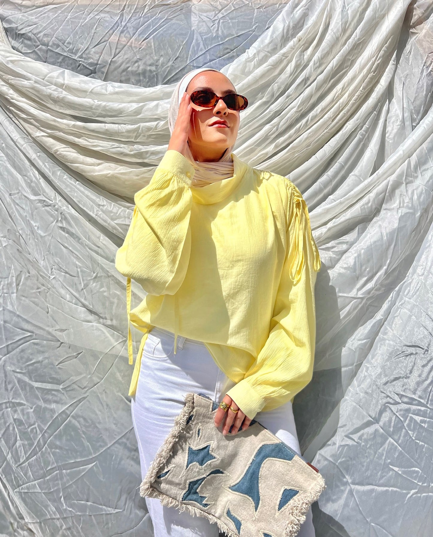 Luna Pleats Blouse