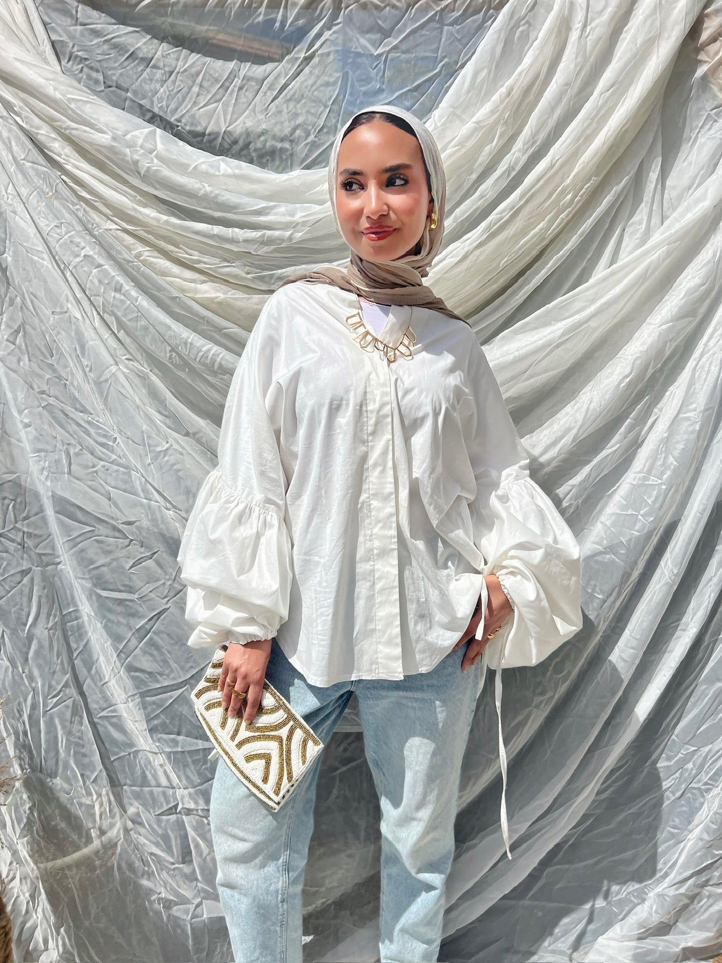 Balloon Sleeves Shirt